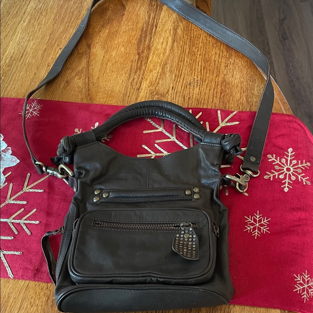 Latico Brown Leather Shoulder/Satchel Bag